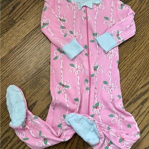 TBBC pink holiday pajamas 18-24mo